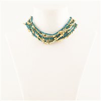 Collana House of Tuhina Donna in Lega metallica TH-N441G-WB-50